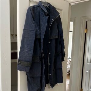 Jenni Kayne Blue Trench Coat with Weatherproof Fabric